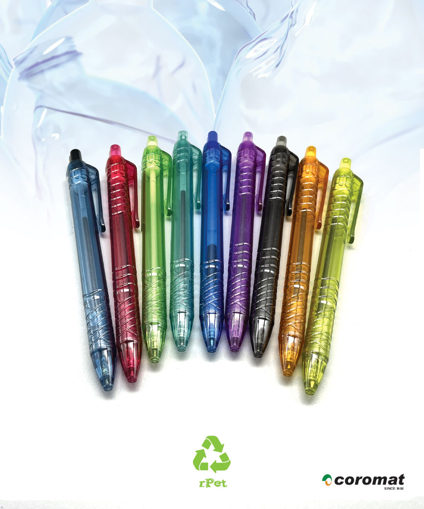 coromat rpet recycled pen 湧太製筆,寶特瓶環保再生筆